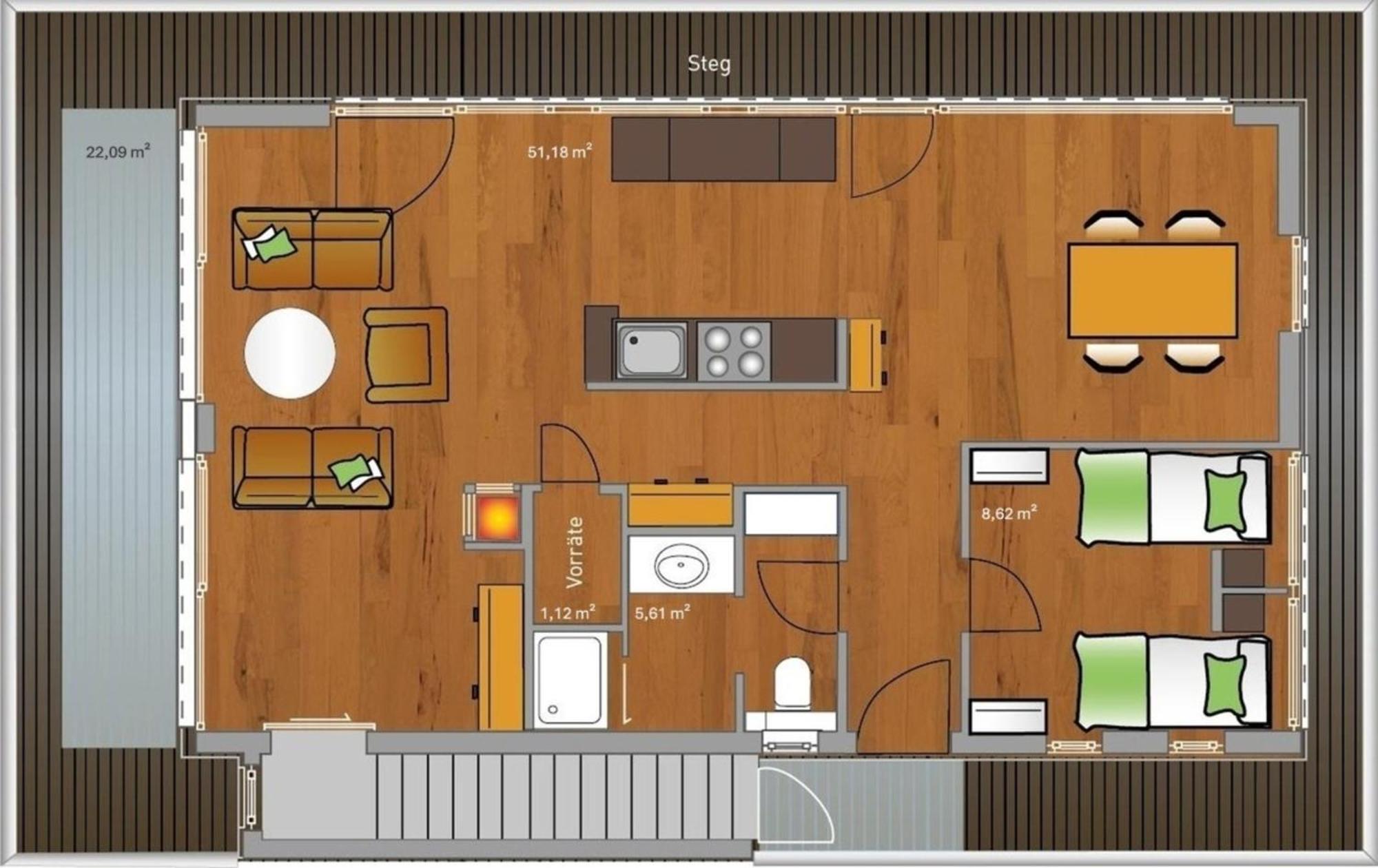 Kyst 5410 Floating Home 1 ノイシュタット・イン・ホルシュタイン エクステリア 写真